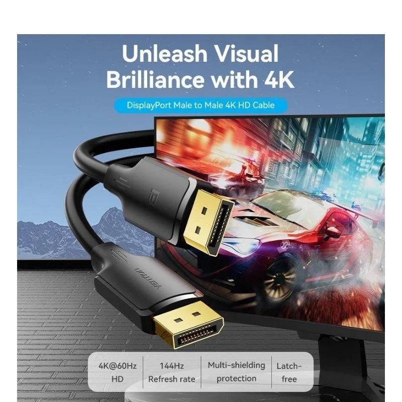 CABLE DISPLAYPORT 1.2 4K...