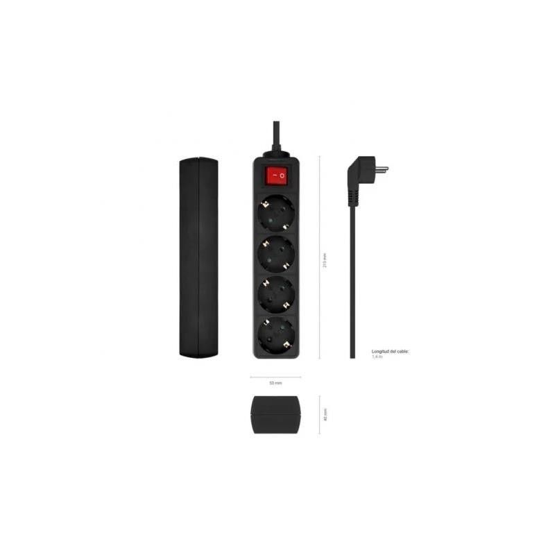 REGLETA AISENS 4 SCHUKOS...